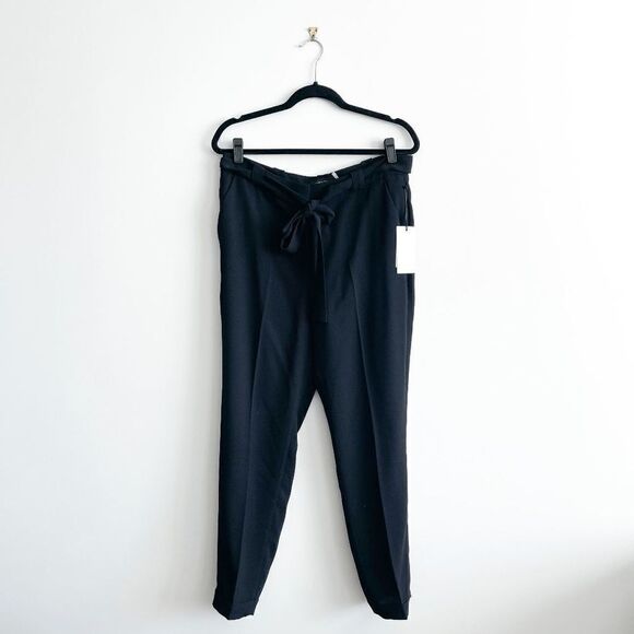 Ivanka Trump Womens Trouser Pants Bow Tie Black Size 10 NWT - Picture 2 of 11